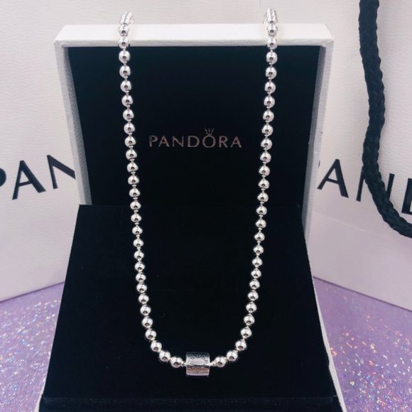 Pandora Beads & Pavé Necklace - Picture 2 of 5